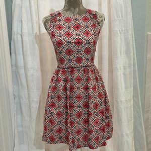J. Crew print sleeveless dress